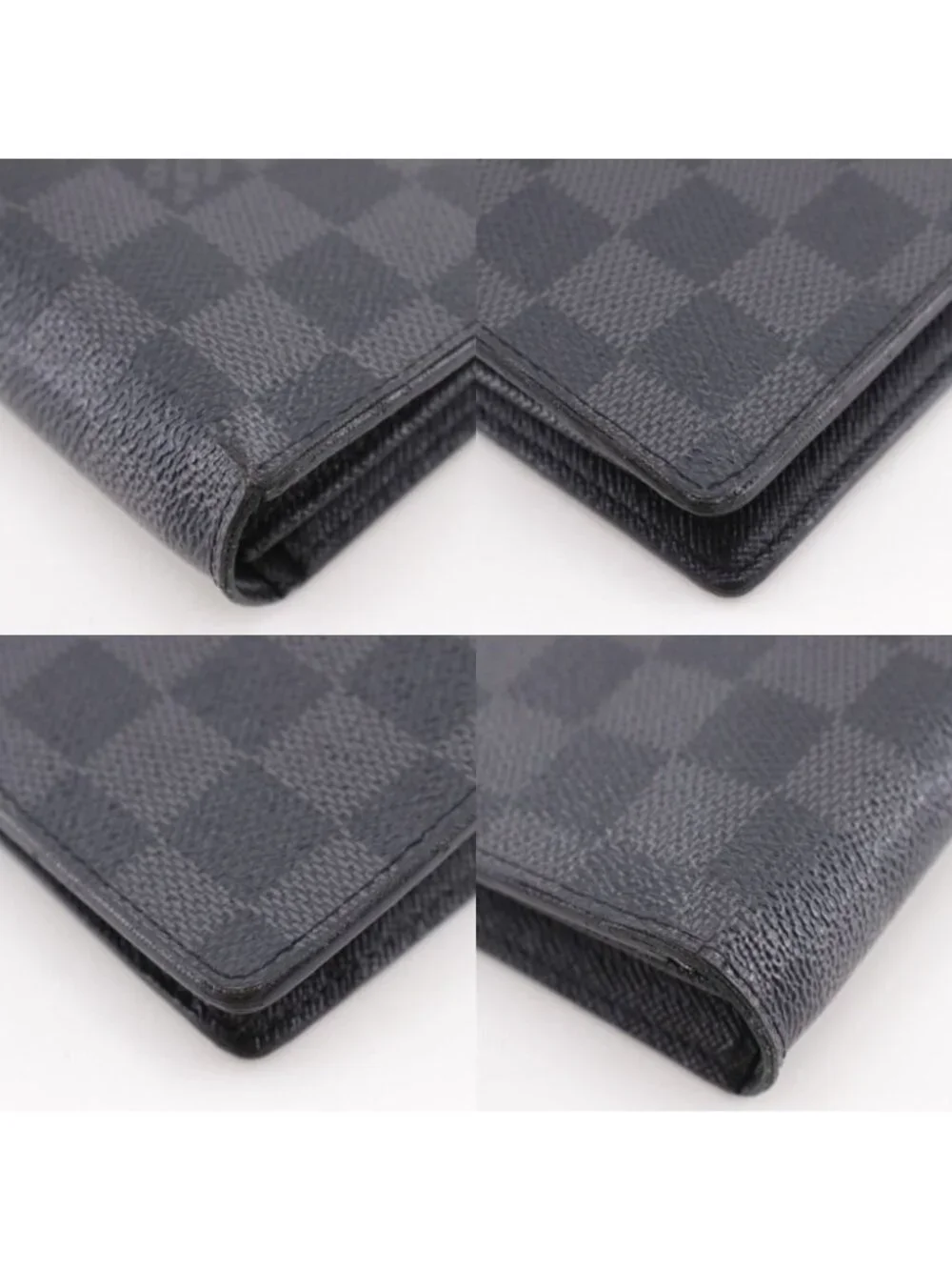 Louis Vuitton Portefeuille Brazza Damier Graphite Canvas Black Wallet